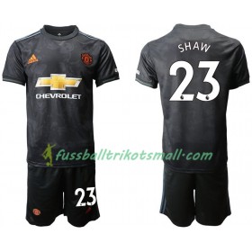 Fußballtrikots Manchester United Shaw 23 Kinder 2019-2020 Kurzarm Ausweichtrikot kaufen